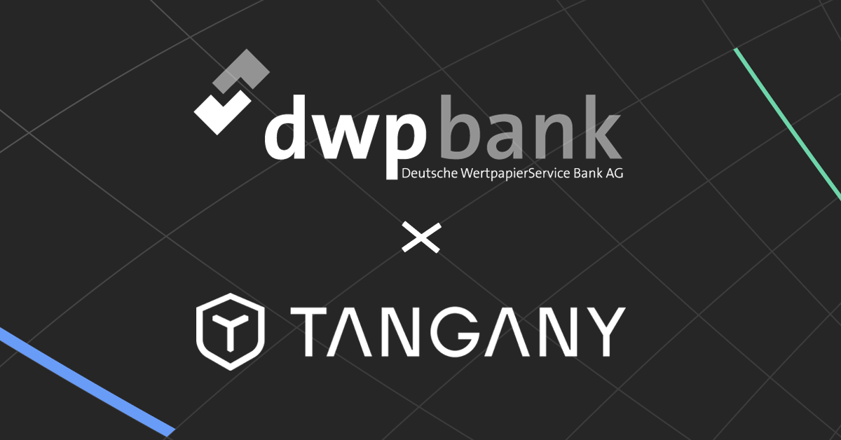 Image of the Tangany and DWP logo