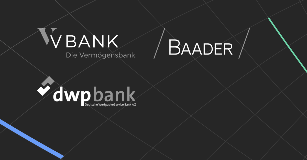 Image of Tangany clients, dwp, Baader and V-Bank.