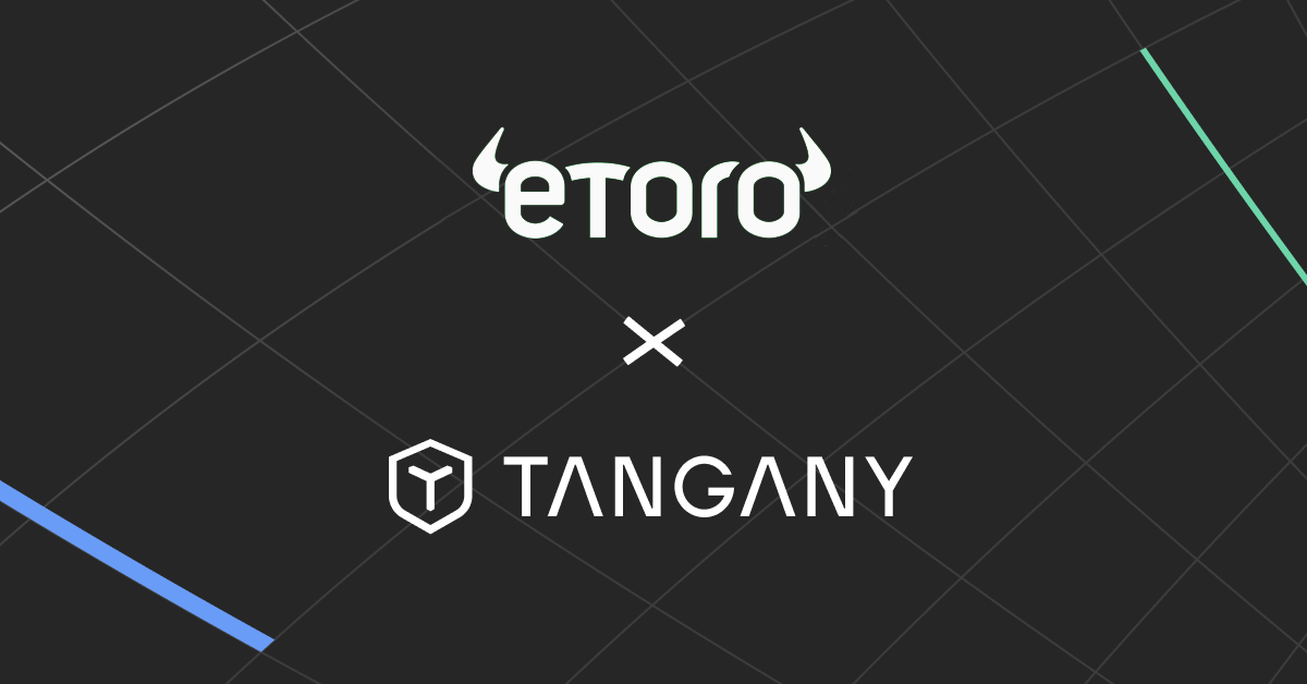Title image of Tangany x eToro partnership announcement