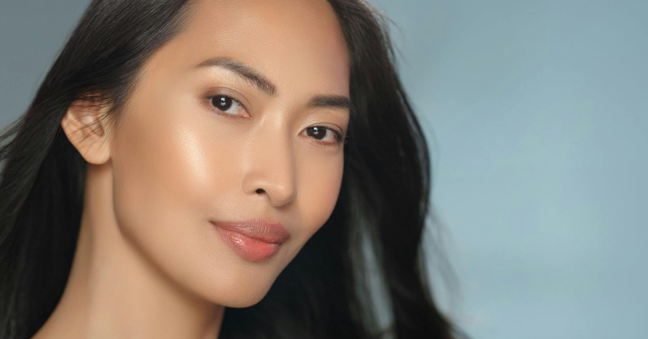 Beautiful woman with clear skin