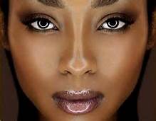 beautiful woman with dark skin