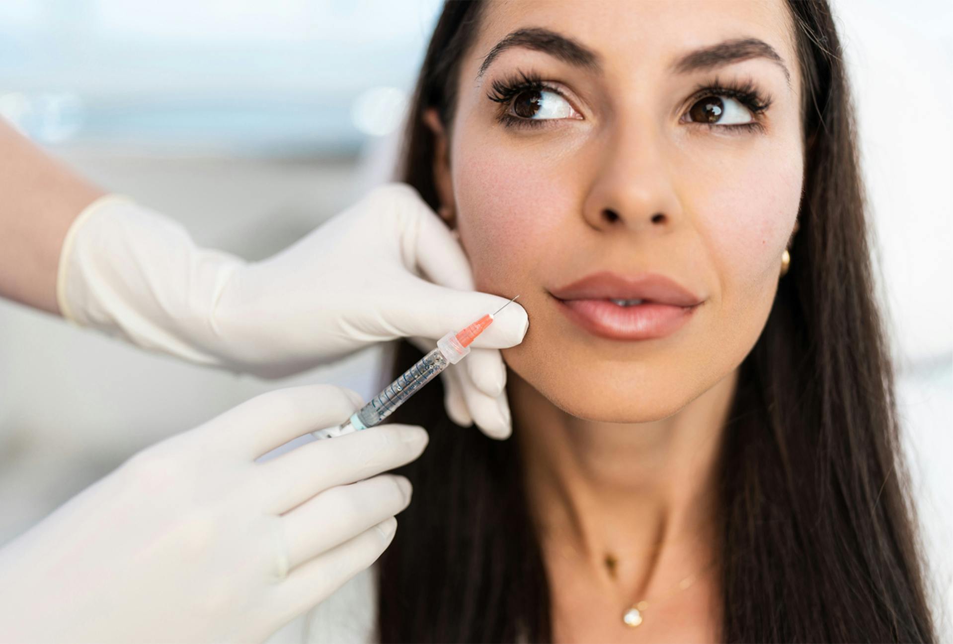 woman getting fillers