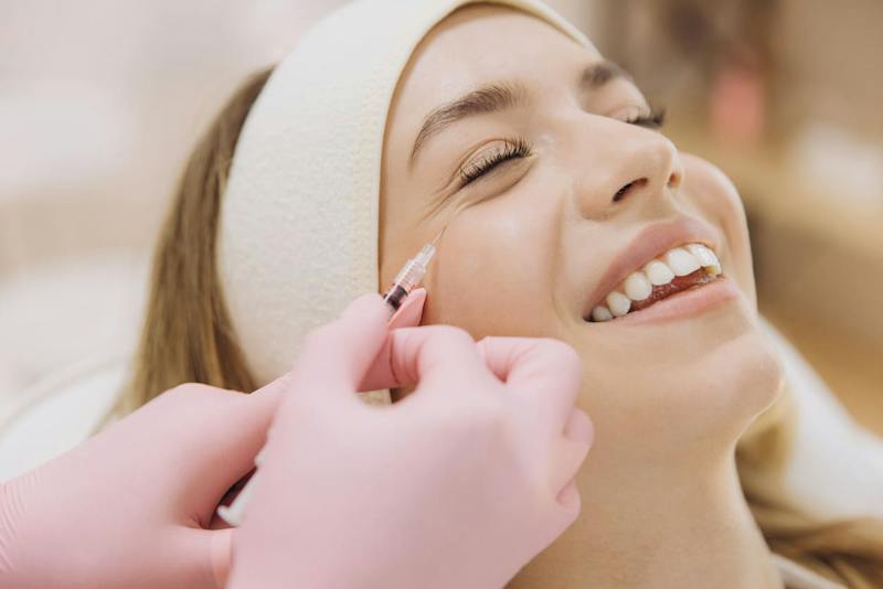 Woman getting botox