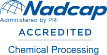 Accreditamento 
NADCAP 
chemical processing