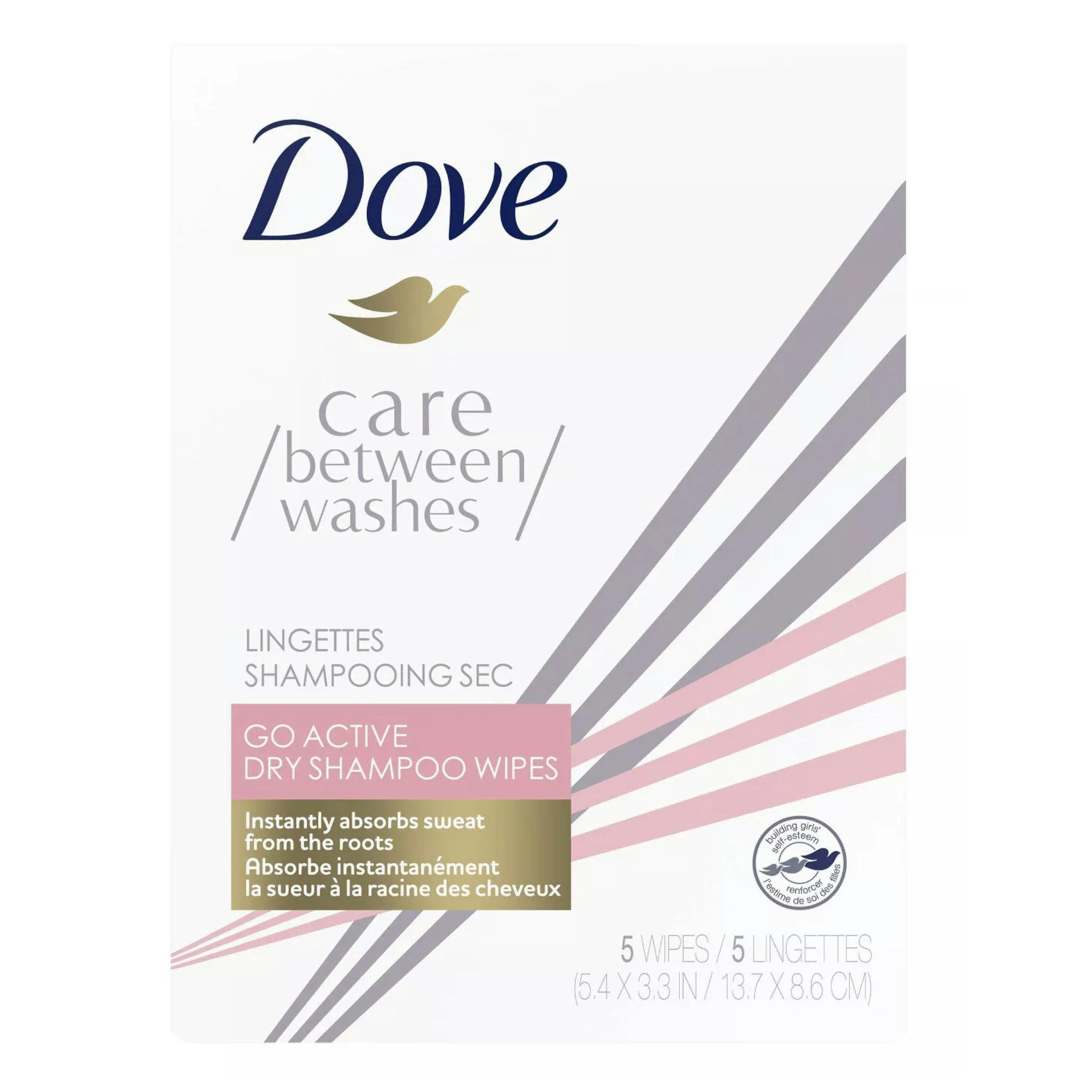 Dove® Care Between Washes™ Go Active Dry Shampoo Hair Wipes