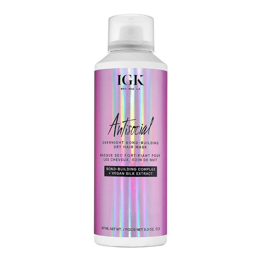 IGK® Antisocial™ Overnight Bond-Building Dry Hair Mask 