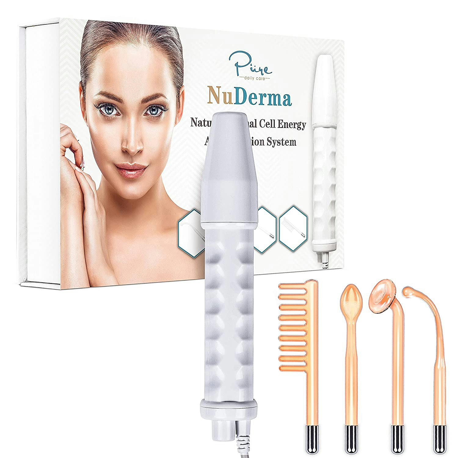 NuDerma™ High Frequency Skin Therapy Wand