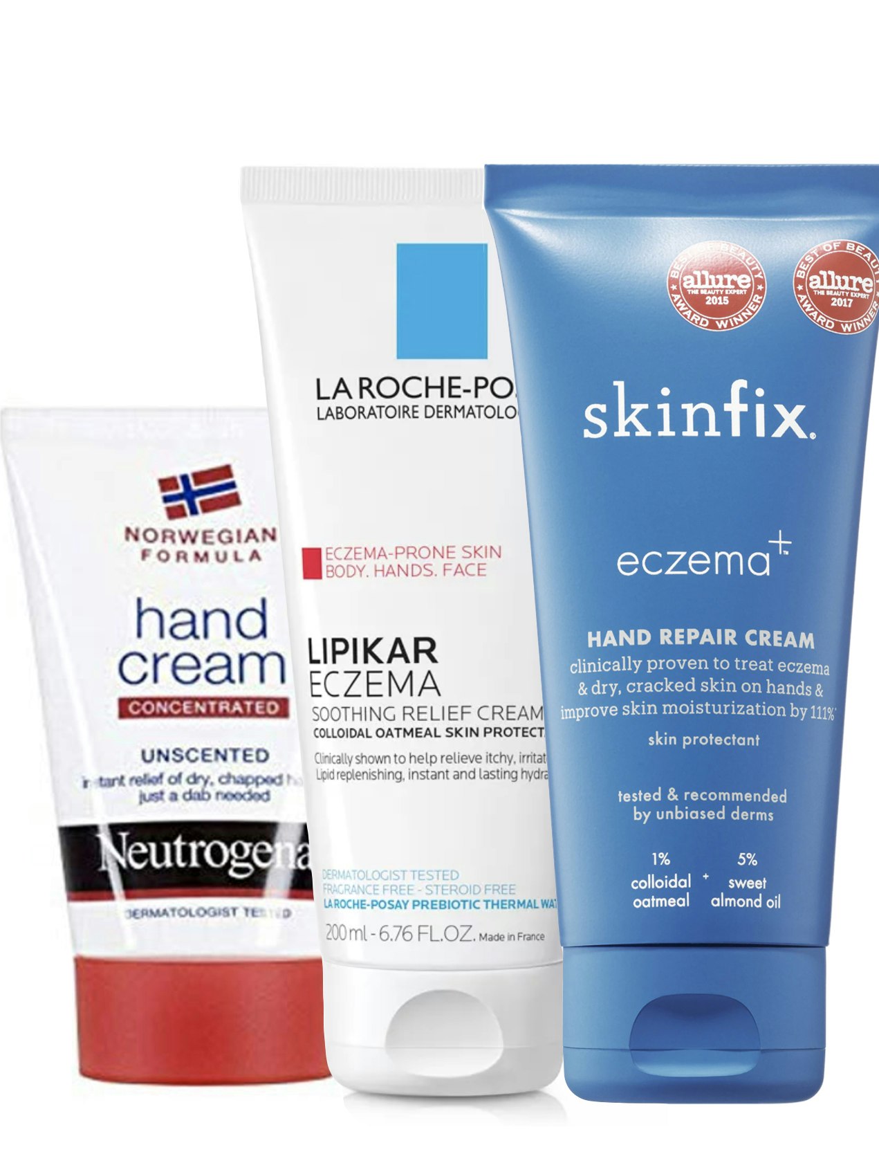 how to heal dry cracked hands use Neutrogena La Roche-Posay SkinFix lotions