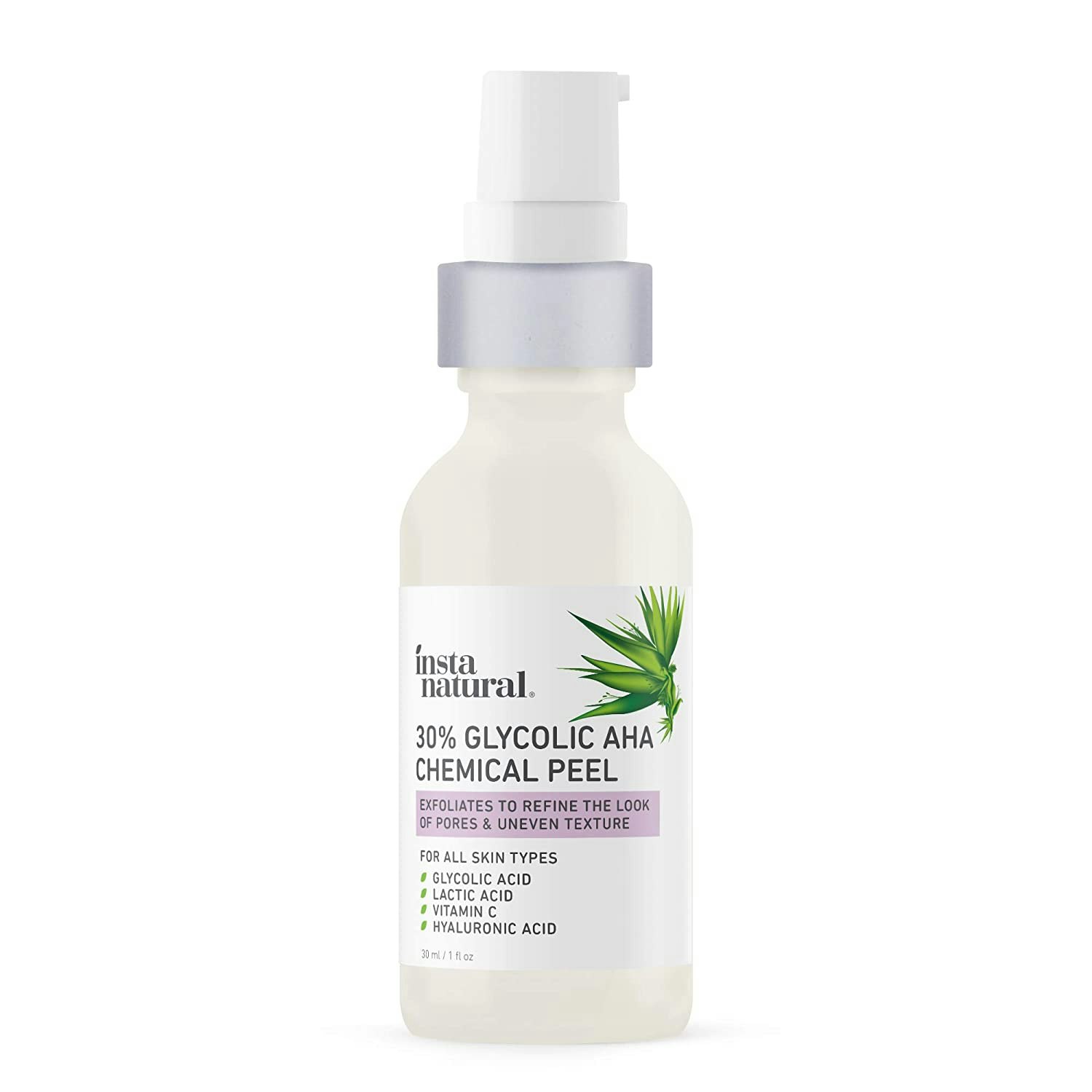 InstaNatural® 30% Glycolic AHA Chemical Peel