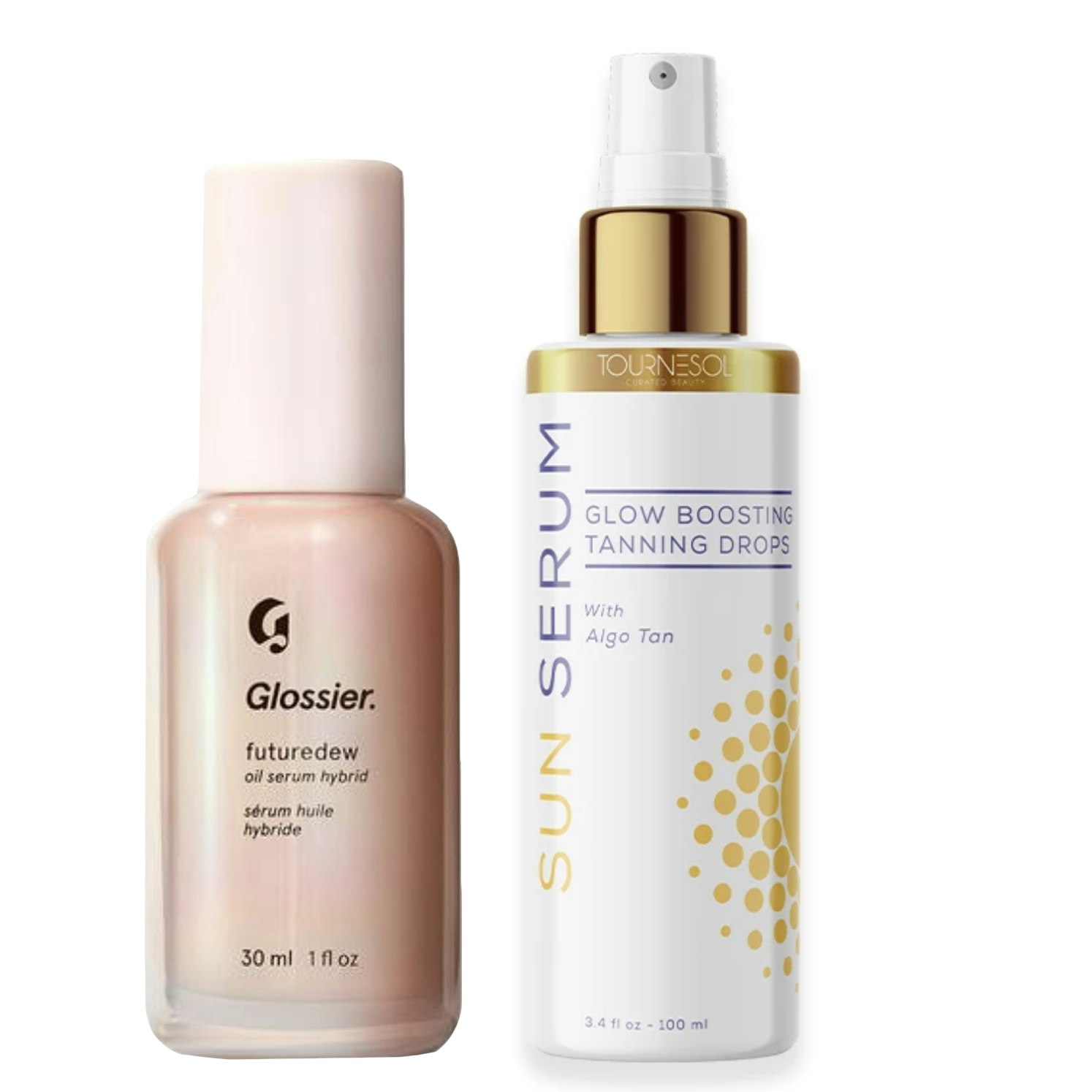  Glossier® Futuredew® & Tournesol® Sun Serum Glow Boosting Tanning Drops 