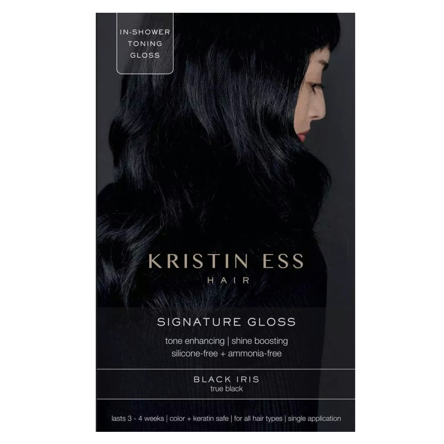 Kristin Ess® Hair Signature Hair Gloss in Black Iris True Black 
