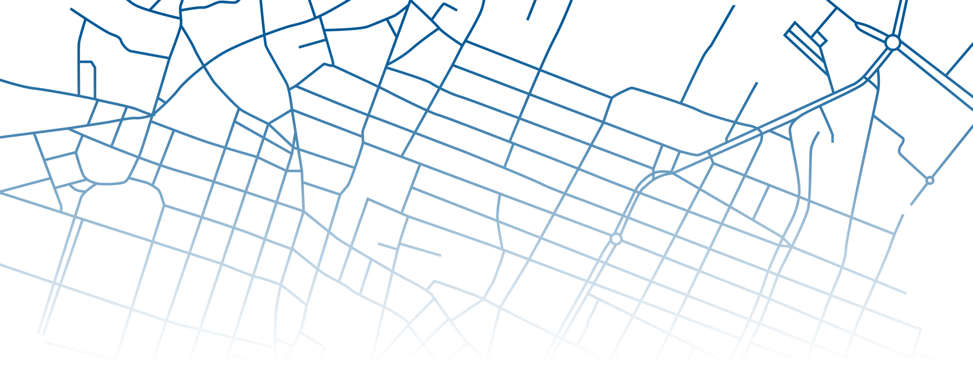 Map pattern of a urban area