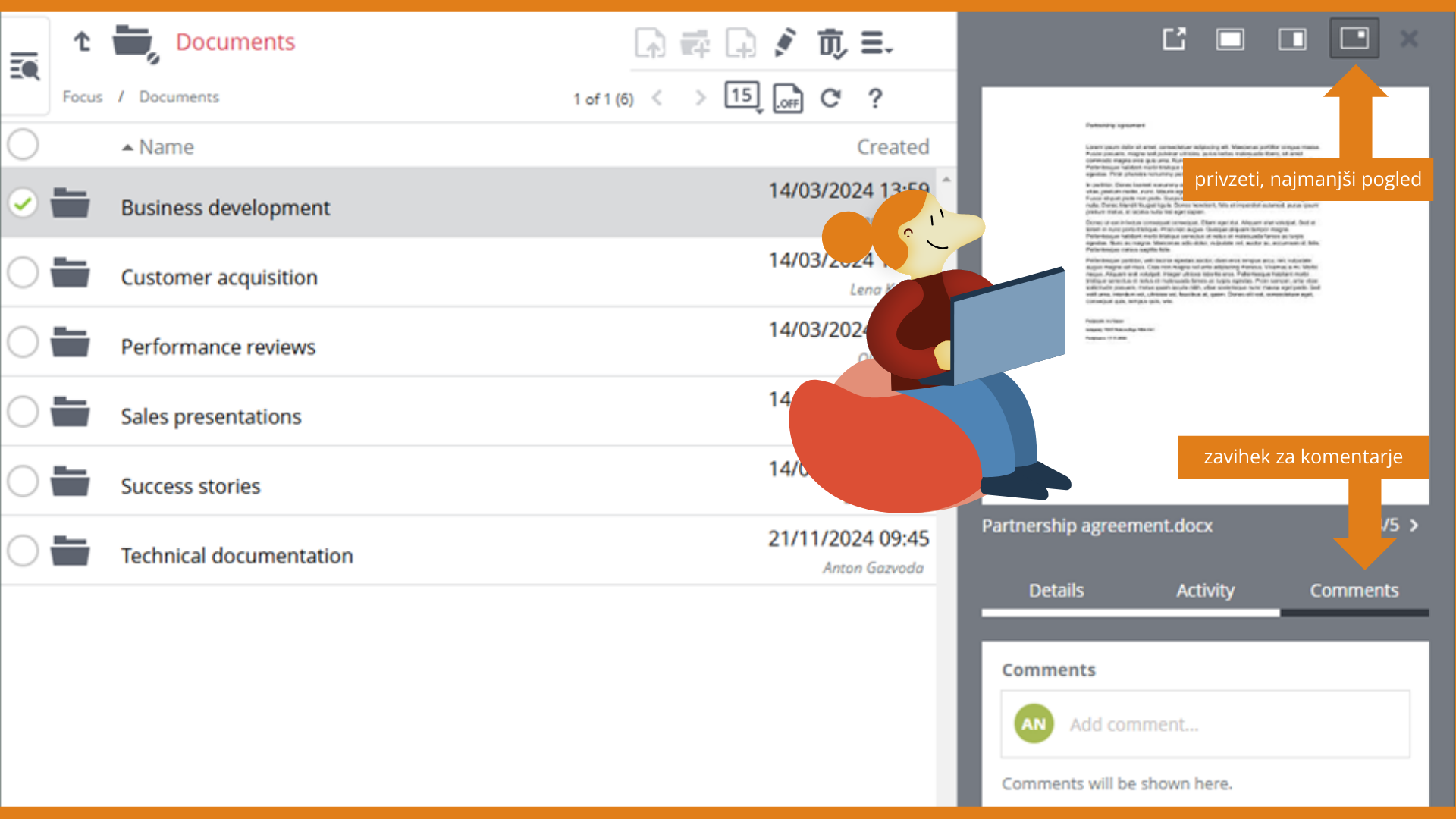 Kje najdemo komentarje ...