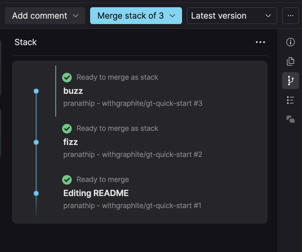 move upstack