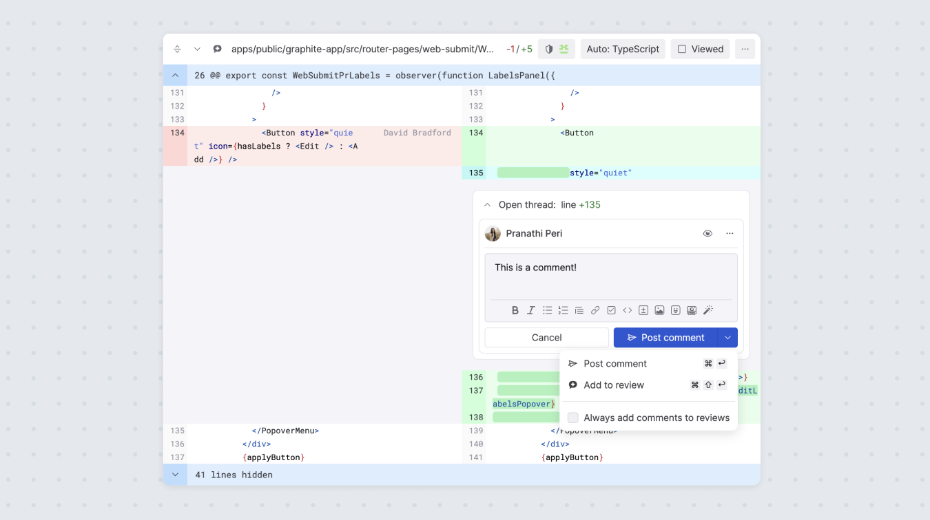 Review pull requests with Graphite