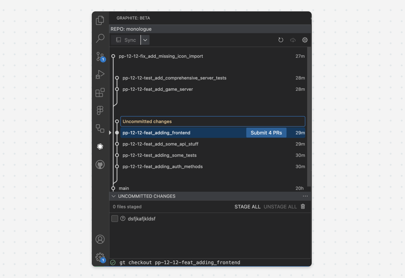Graphite VS Code quick start