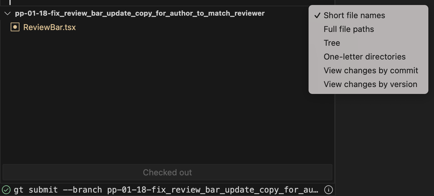 filetree display