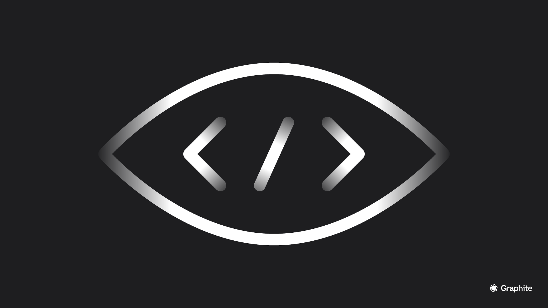 a simplistic spin and nod to Phabricator's logo showing an eye-like shape with coding brackets inside
