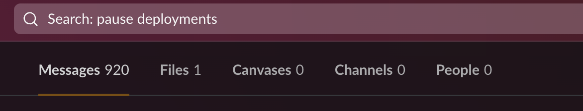 pause deployments slack screenshot