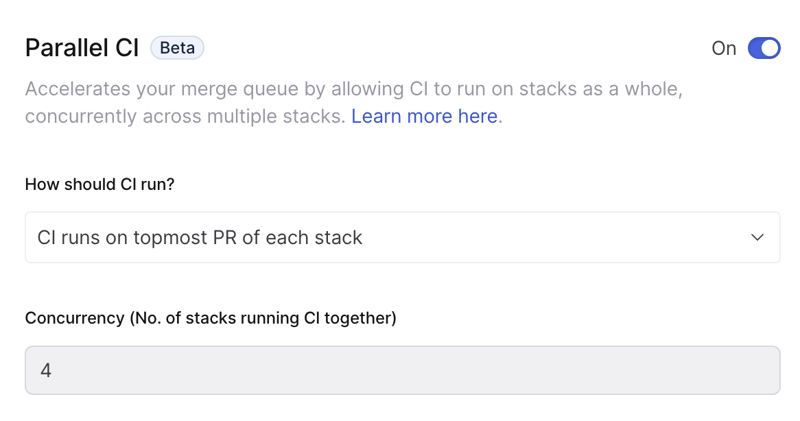 Faster merges with Parallel CI