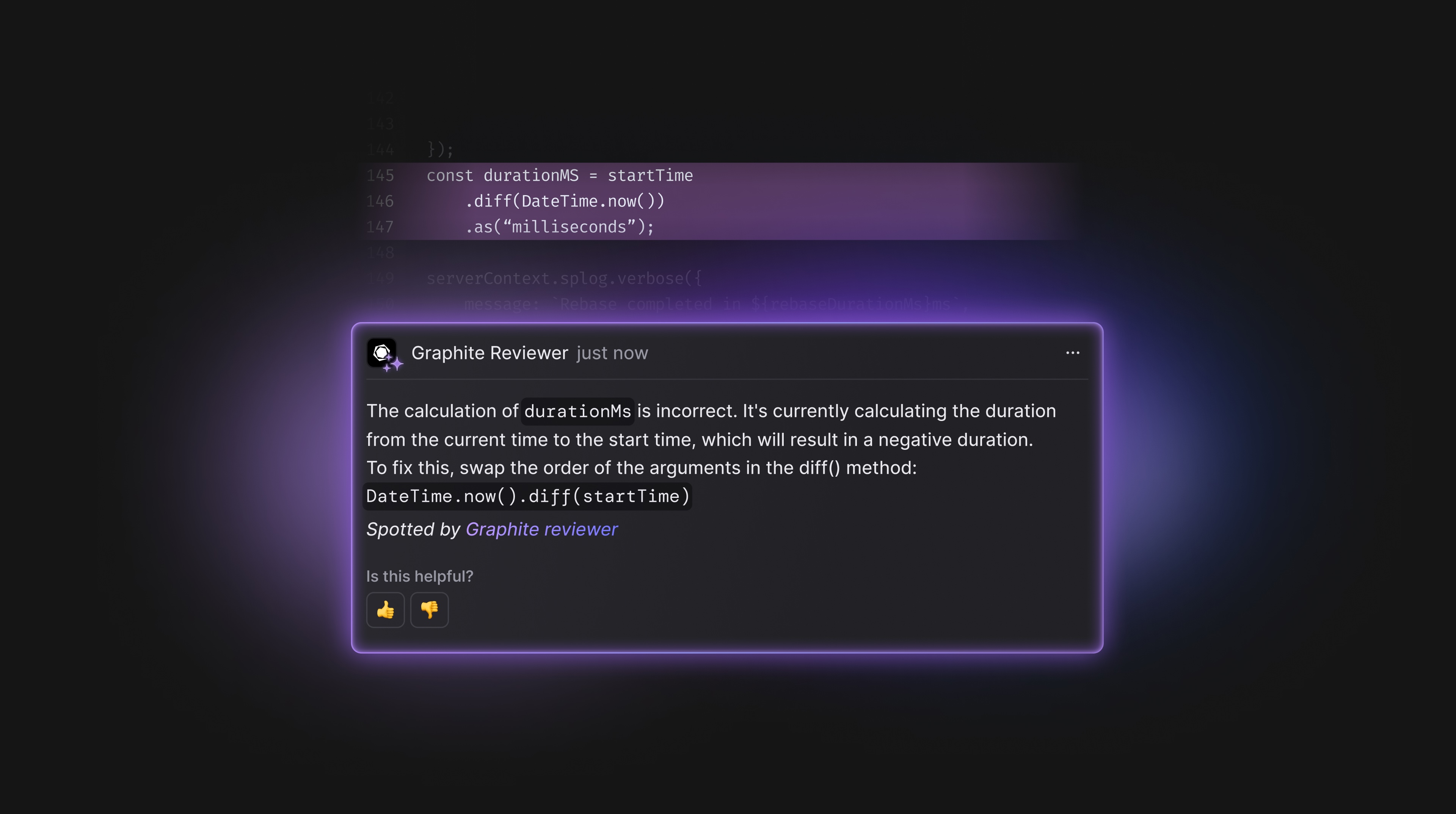 screenshot of Graphite Reviewer