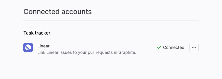 Connected accounts success screen