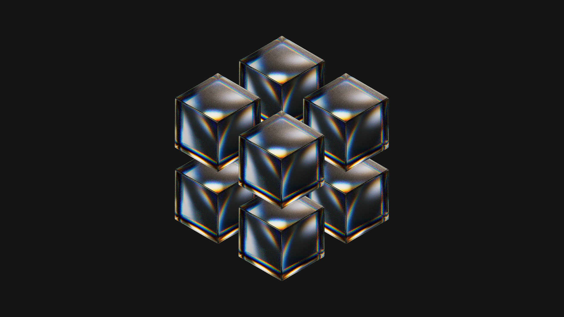 block of 3d cubes
