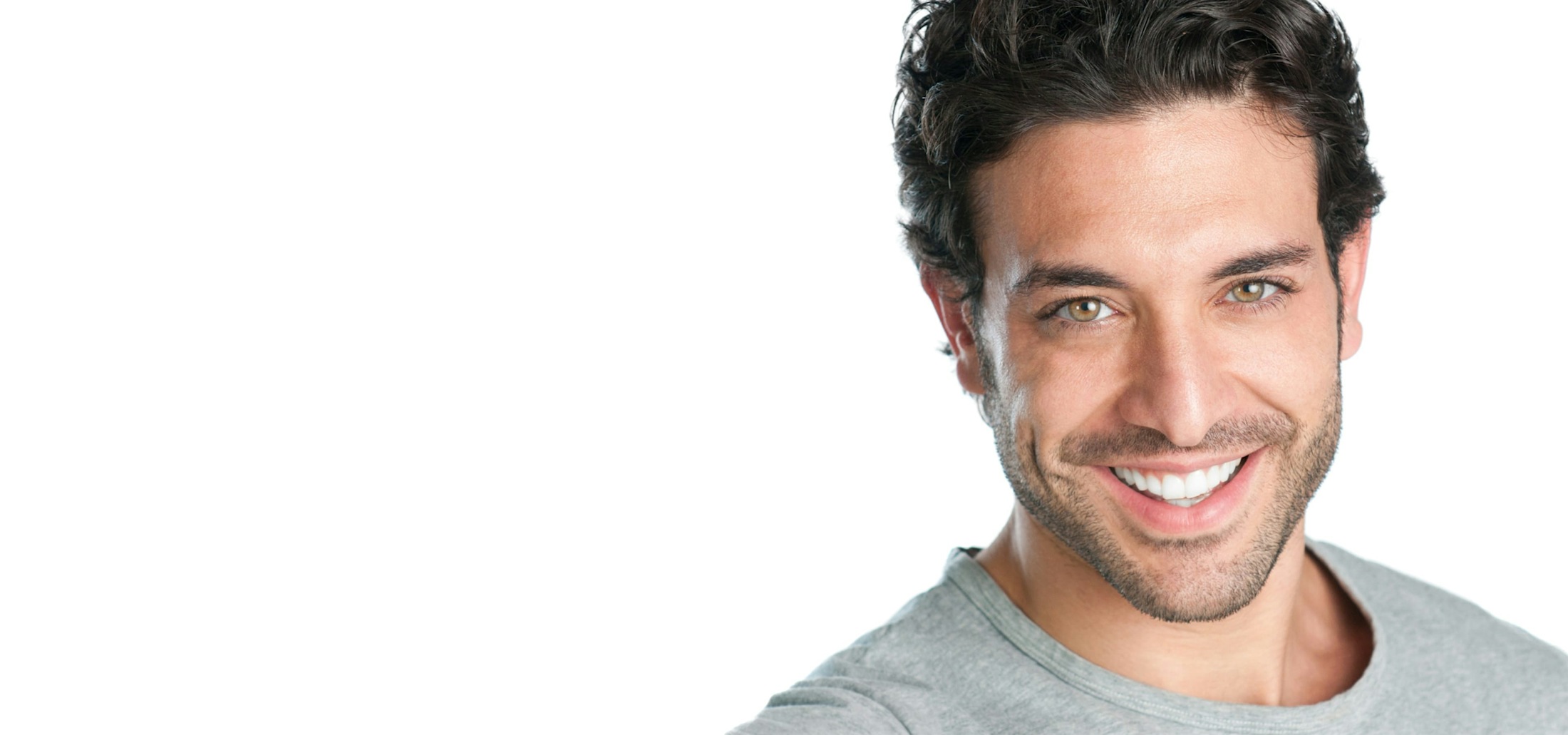 a man smiling after getting cosmetic dentistry in Bluffton and Hilton Head