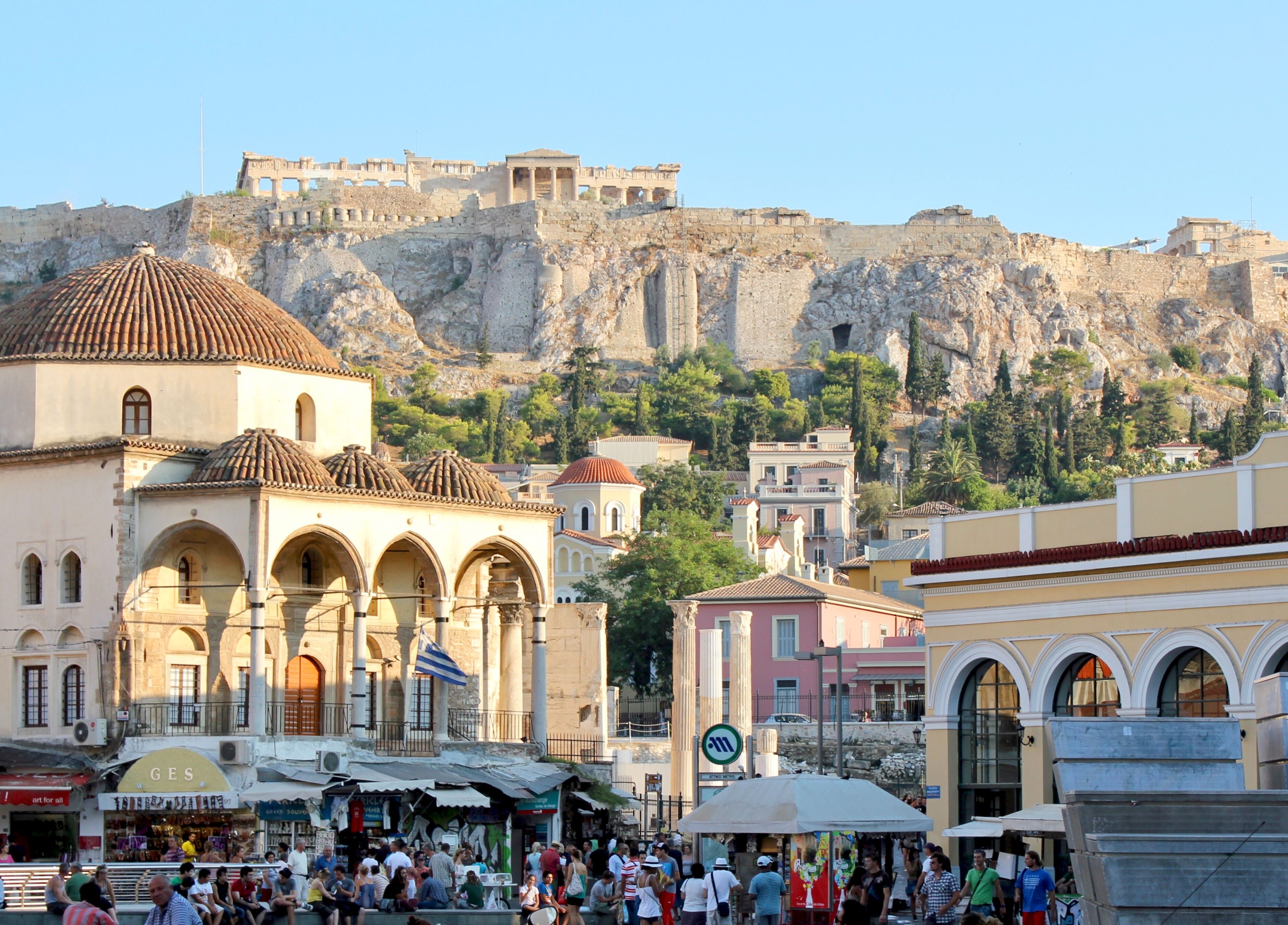 vu sur acropole d'athenes