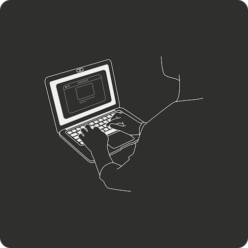 illustration investisseur avec ordinateur