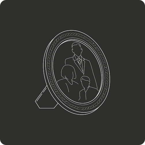 portrait de famille cadre