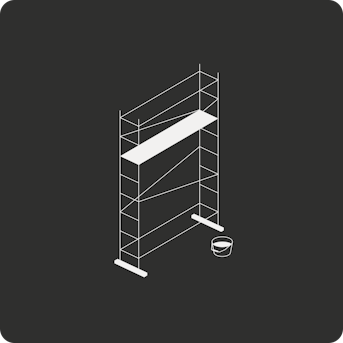 illustration échafaudage pour renovation