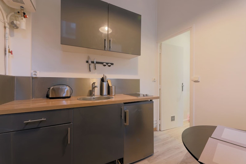 cuisine apres renovation dans studio lille wazemmes