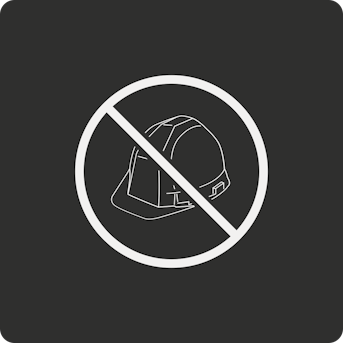 absence casque de chantier