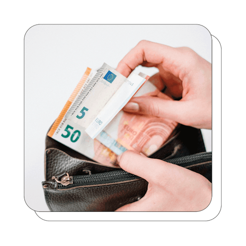 billets sortant portefeuille