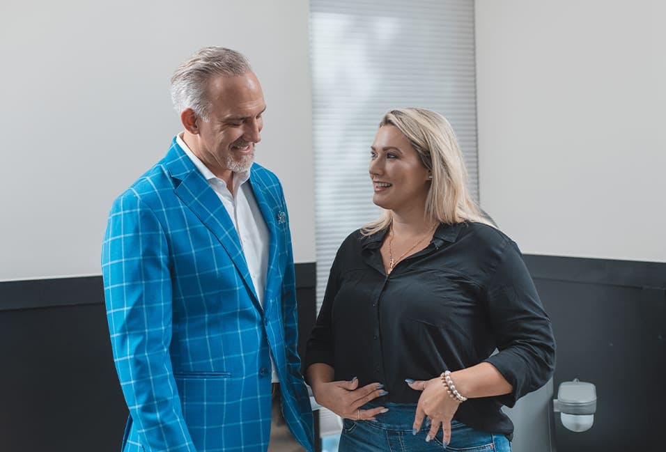 Dr. Michael R. Burgdorf Talking to a Patient