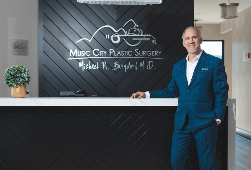 Dr. Burgdorf Standing at the Reception Area