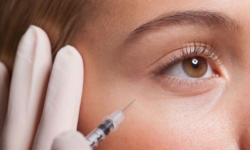 woman getting botox