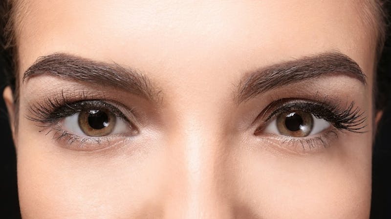 woman's brown eyes