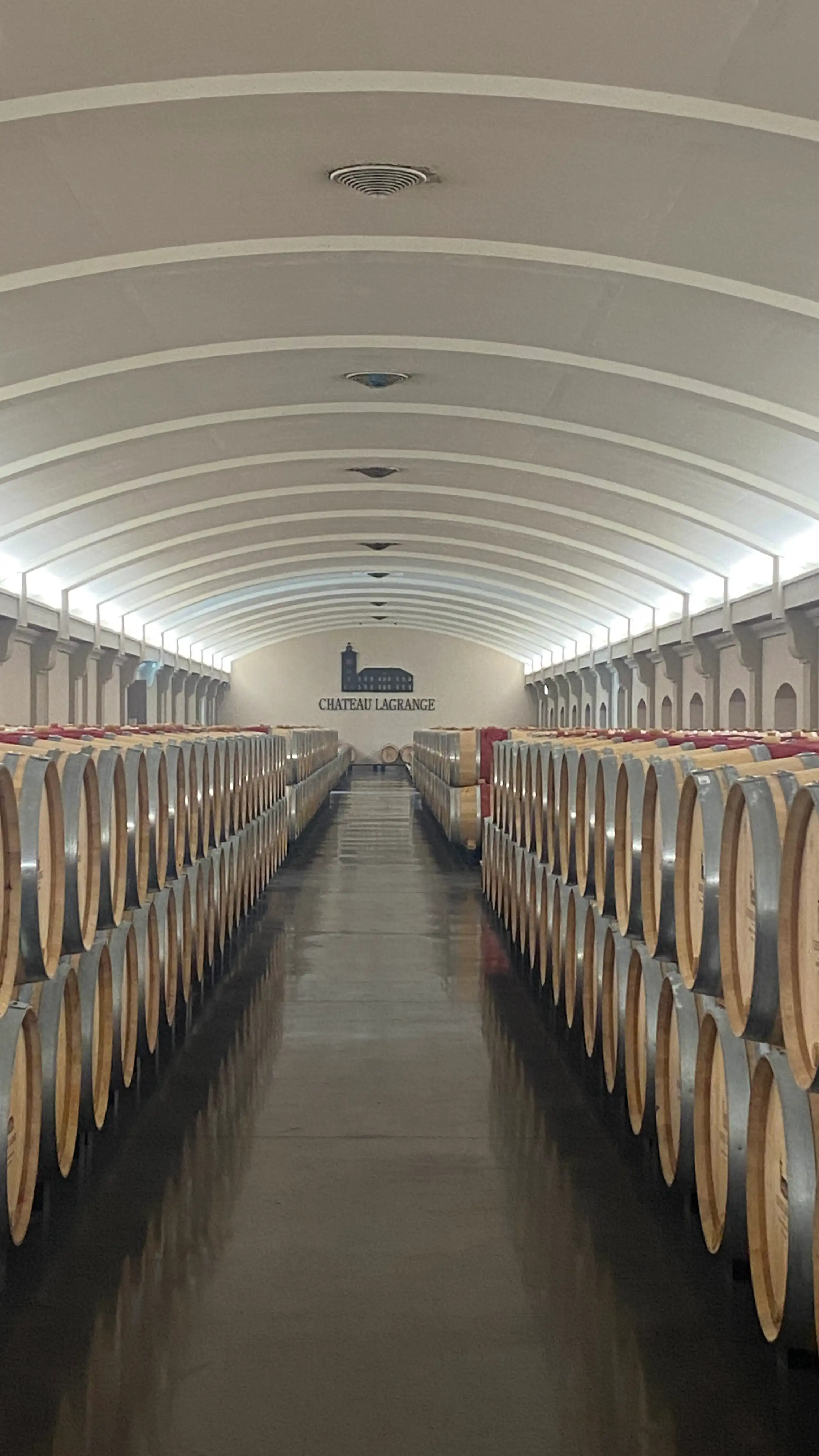 Cellar of Château Lagrange