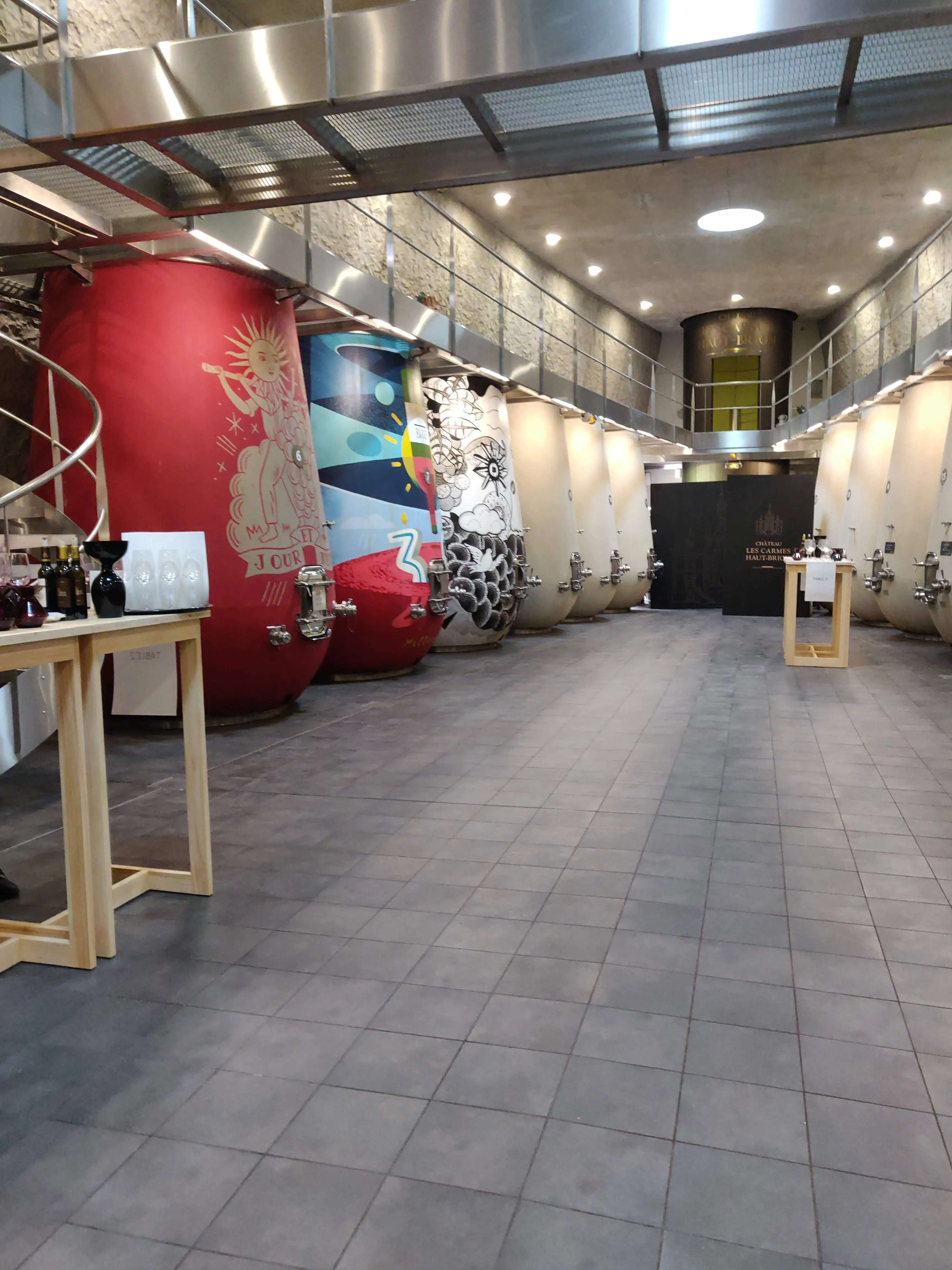 Vats of Château Les Carmes Haut-Brion