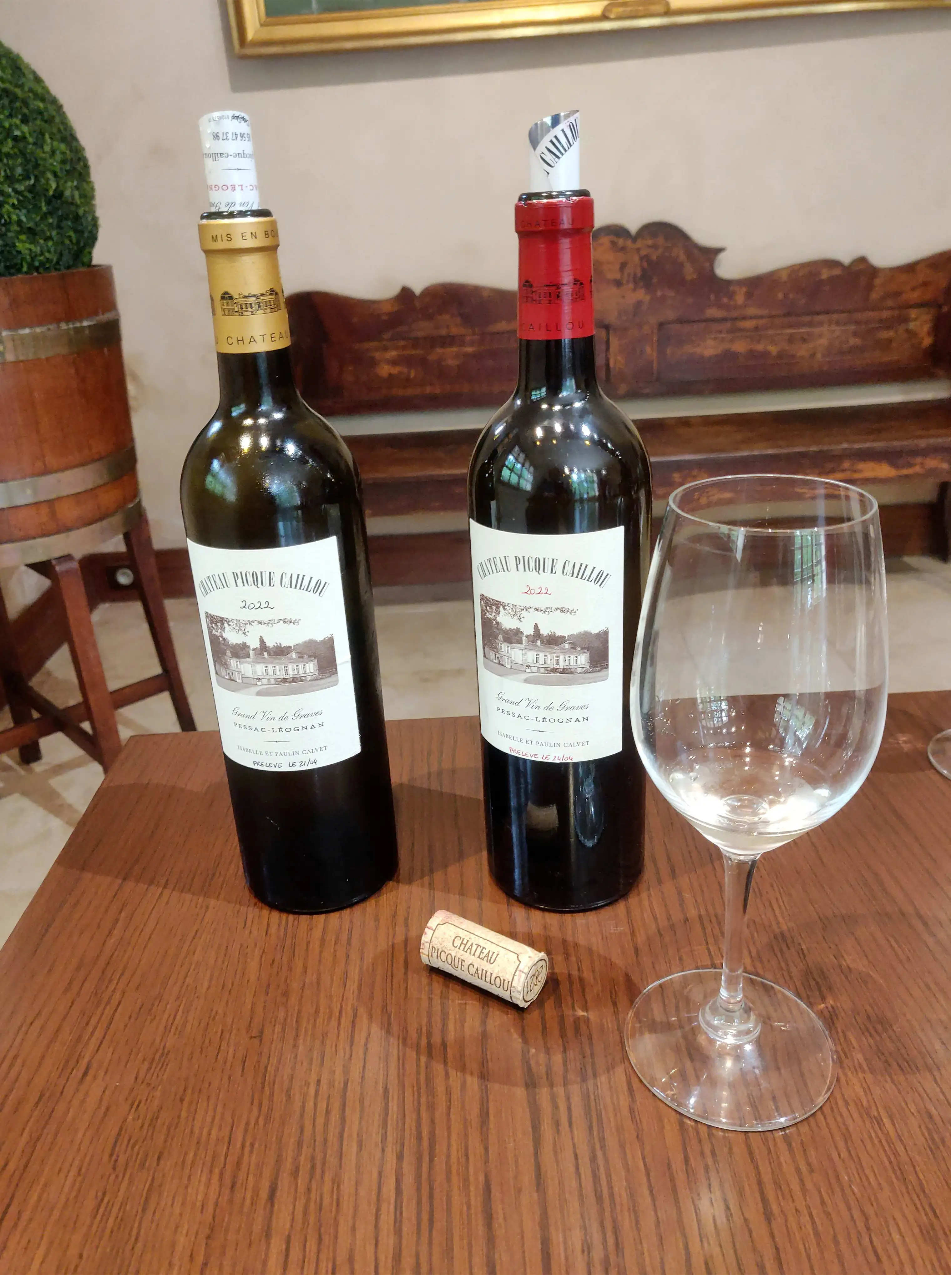 Primeurs 2022 tasting at Château Picque Caillou