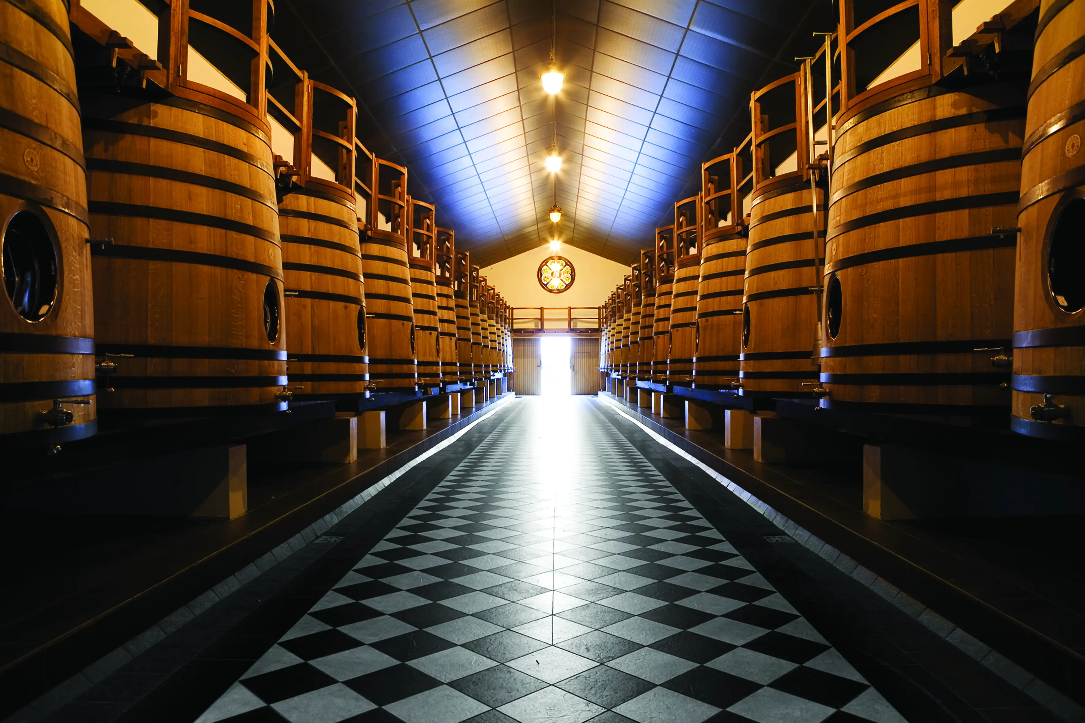 Cellar of Château Pape Clément