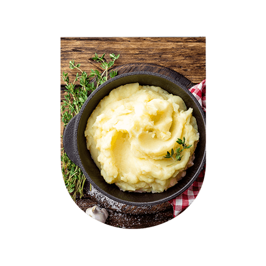 Mashed potatoes with chives