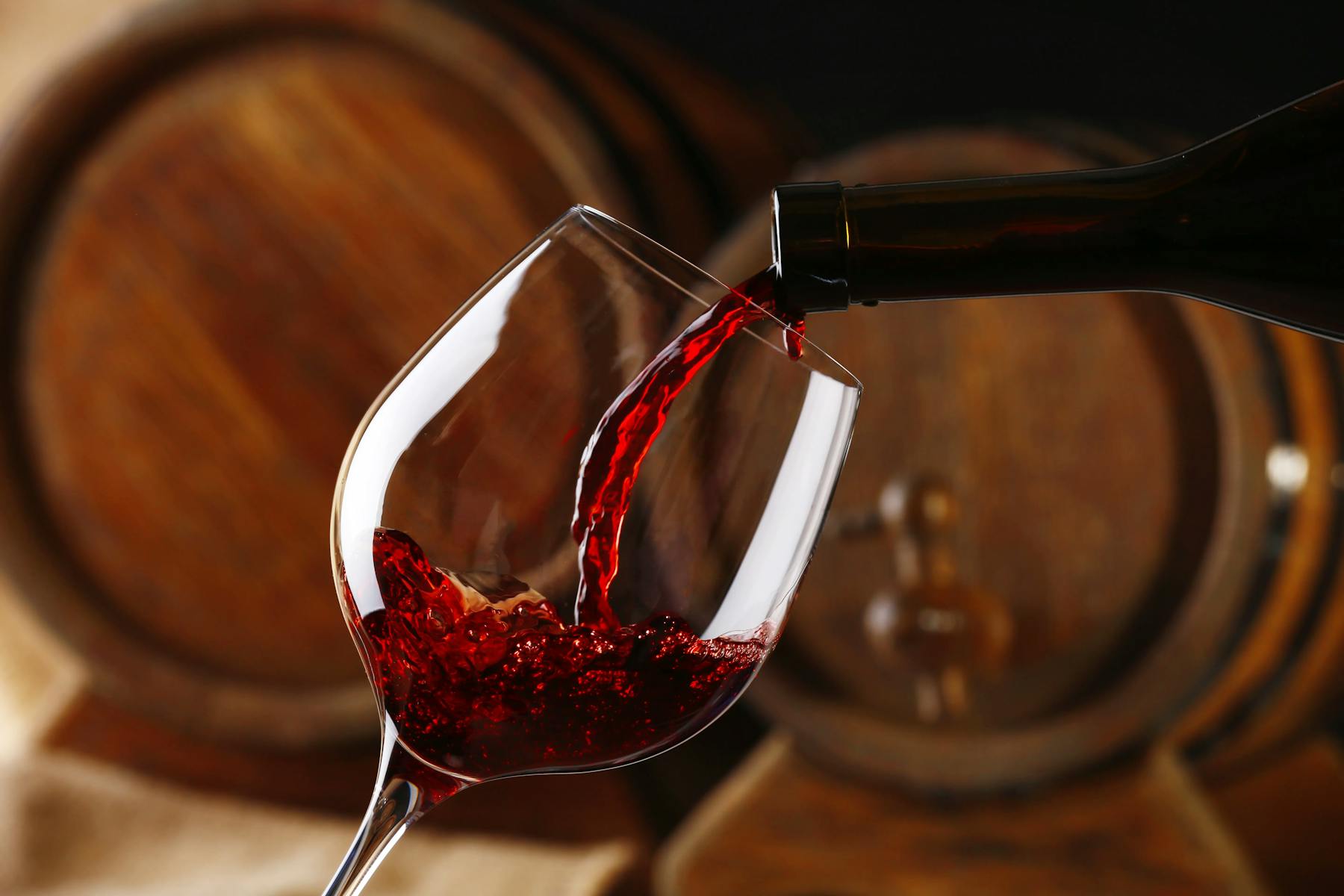 glass of red Burgundy wine