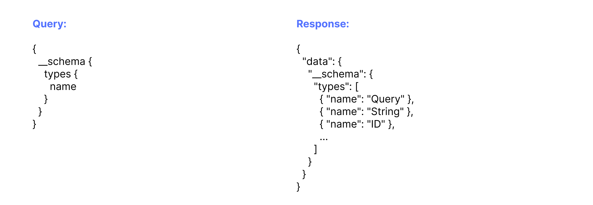 GraphQL introspection query