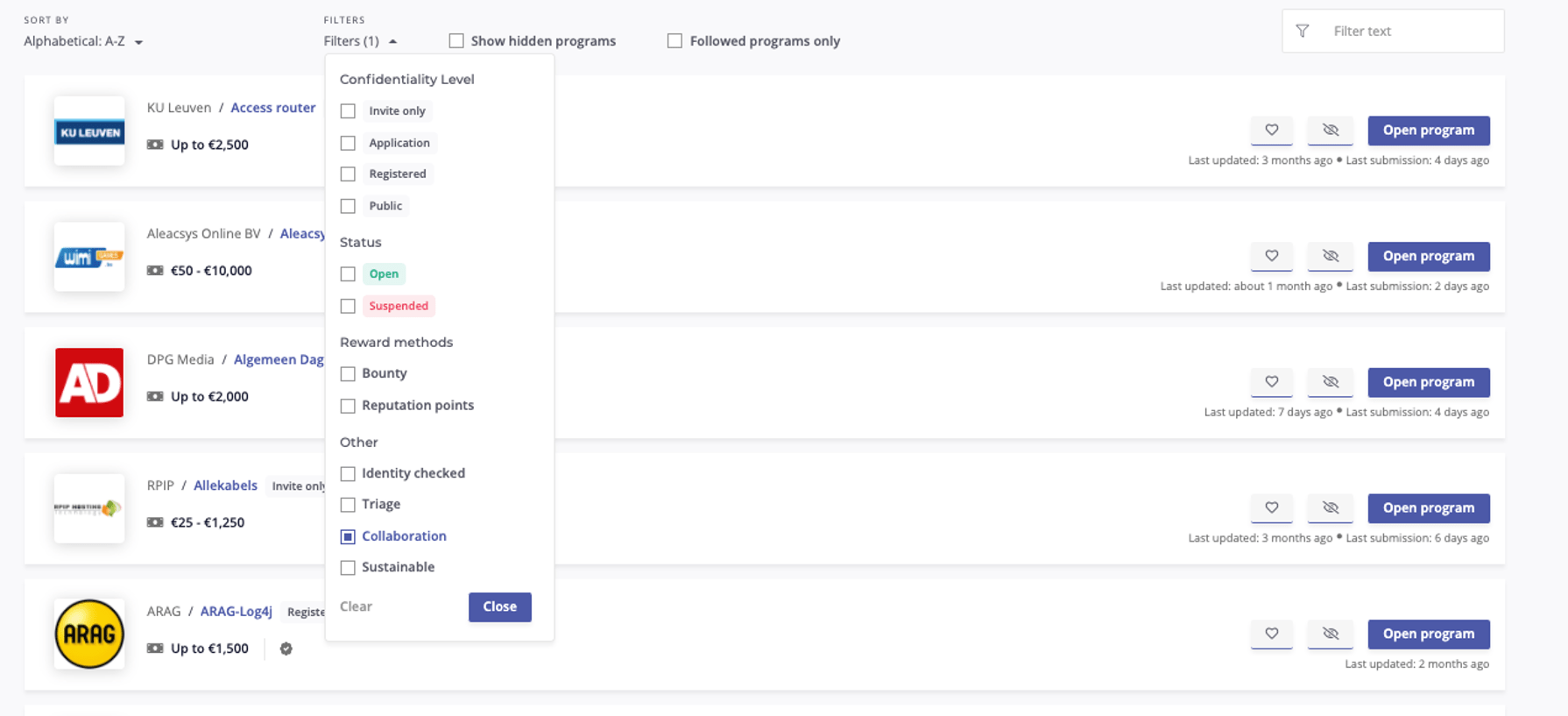 program-collaboration-filter