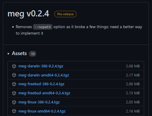 Downloading Meg