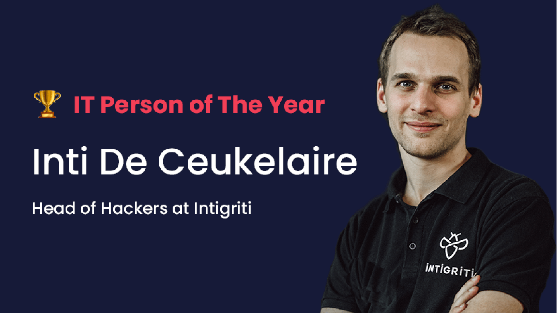 Inti De Ceukelaire voted “IT Person of the Year”