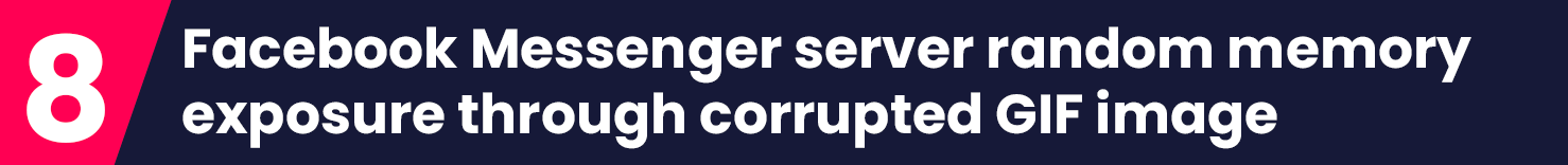 Facebook Messenger server random memory exposure through corrupted GIF image